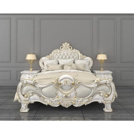 Louise-inspired classic bed Jepara Furniture Mulyoharjo