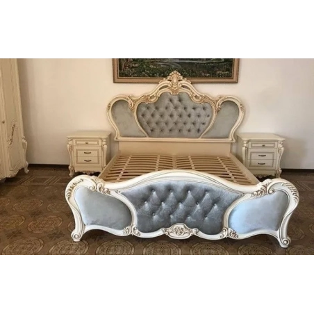 French-style painted classic bed Furniture Wholesale