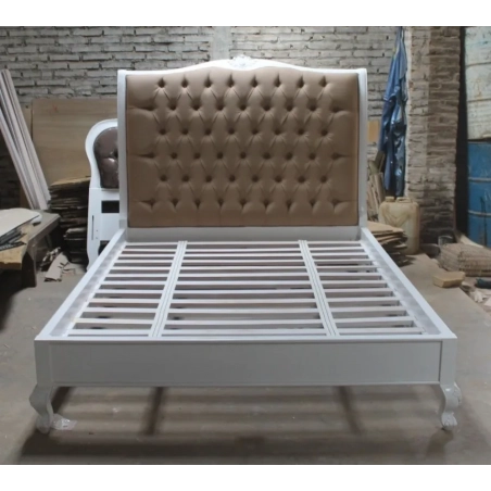 Minimalist wooden classic bed Furniture Supplier