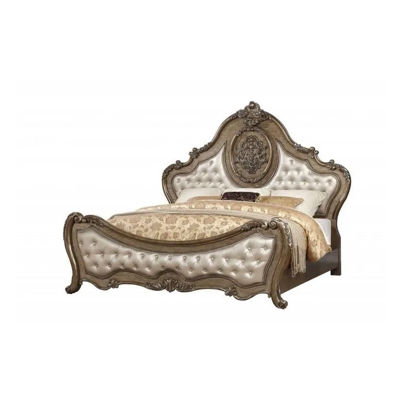 Painted classic bed Furniture Jepara