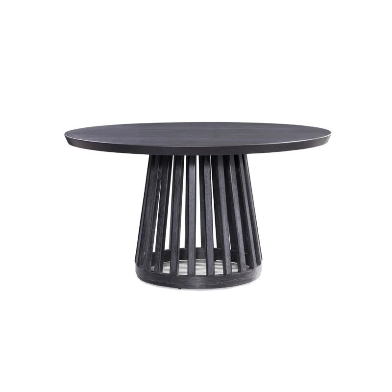 Mulyoharjo Modern Round Dining Table, Wood, Brown Mulyoharjo Modern Round Dining Table, Wood, Brown