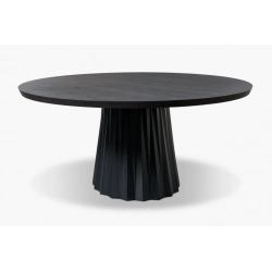 Mulyoharjo Modern Black Round Dining Table