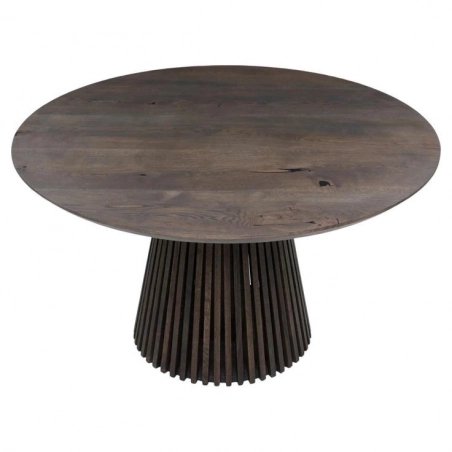 Mulyoharjo Modern Oval Dining Table in Walnut Wood