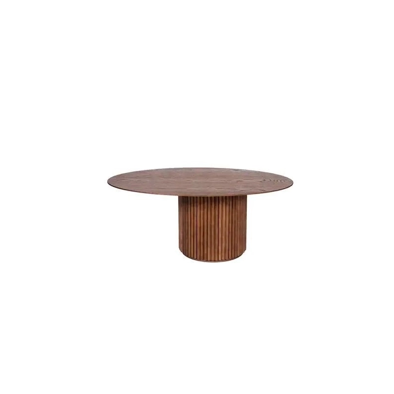 Mulyoharjo Mid-Century Modern Round Dining Table in Solid Wood Mulyoharjo Mid-Century Modern Round Dining Table in Solid Wood