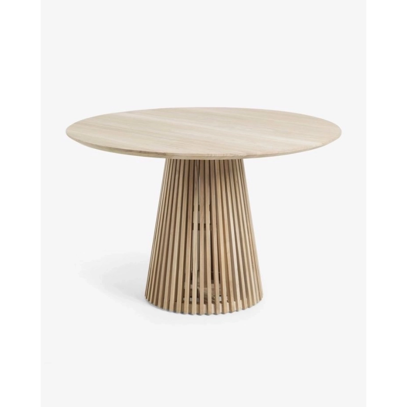 Mulyoharjo Modern Black Dining Table with Sculpted Base Mulyoharjo Modern Black Dining Table with Sculpted Base