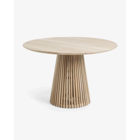 Mulyoharjo Modern Black Dining Table with Sculpted Base