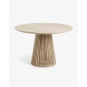Mulyoharjo Modern Black Dining Table with Sculpted Base