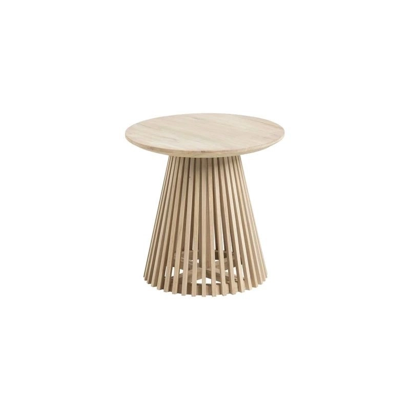 Mulyoharjo Modern Black Dining Table with Fluted Pedestal Base