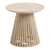 Mulyoharjo Modern Black Dining Table with Fluted Pedestal Base