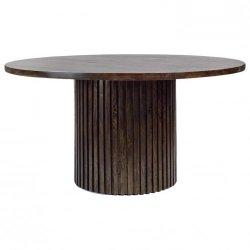 Mulyoharjo Modern Wooden Dining Table with Unique Base