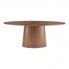 Mulyoharjo Mid-Century Modern Round Dining Table with Terrazzo Top and Wood Base