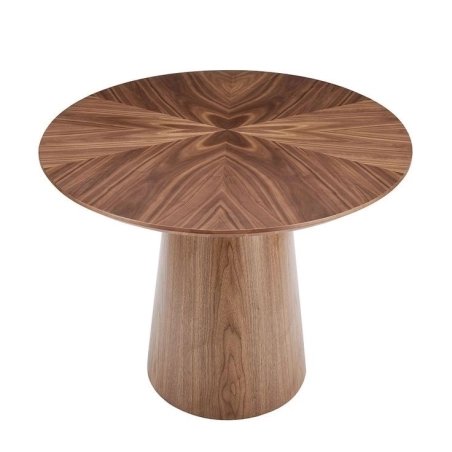 Mulyoharjo Mid-Century Modern Round Wooden Dining Table