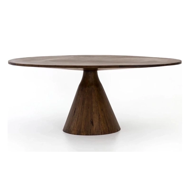 Mulyoharjo Mid-Century Modern Round Wood Dining Table Mulyoharjo Mid-Century Modern Round Wood Dining Table