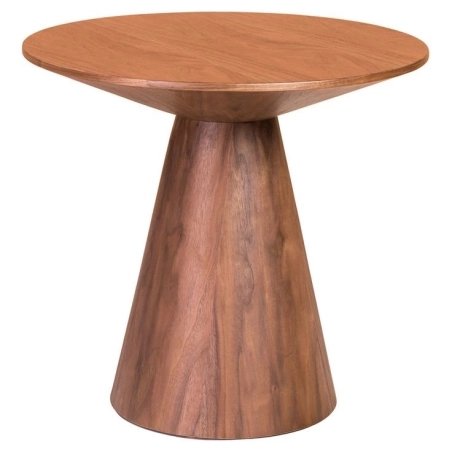 Mulyoharjo Modern Black Wood Round Dining Table
