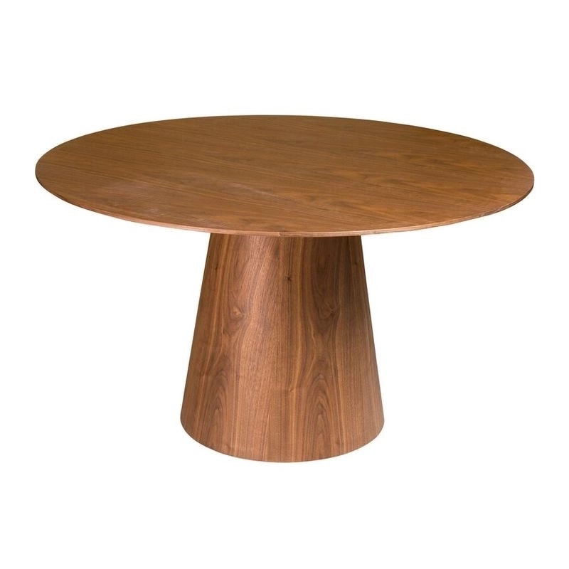 Mulyoharjo Mid-Century Modern Dining Table Brown Wood Mulyoharjo Mid-Century Modern Dining Table Brown Wood