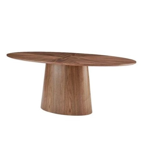 Mulyoharjo Mid-Century Modern Round Dining Table Solid Wood