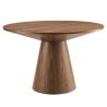 Mulyoharjo Mid-Century Modern Round Wooden Dining Table