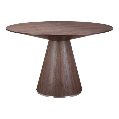 Mulyoharjo Mid-Century Modern Round Wood Dining Table