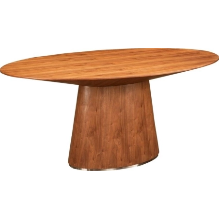 Mulyoharjo Mid-Century Modern Round Wood Dining Table