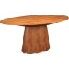 Mulyoharjo Mid-Century Modern Round Wood Dining Table