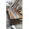Mulyoharjo Mid-Century Modern Oval Walnut Dining Table