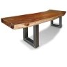 Mulyoharjo Modern Epoxy Resin Dining Table with Butterfly Inlay