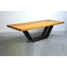 Black Mid-Century Modern Round Dining Table