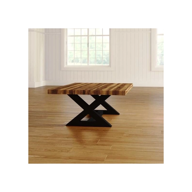 Mulyoharjo Modern Live Edge Dining Table - Natural Wood Mulyoharjo Modern Live Edge Dining Table - Natural Wood
