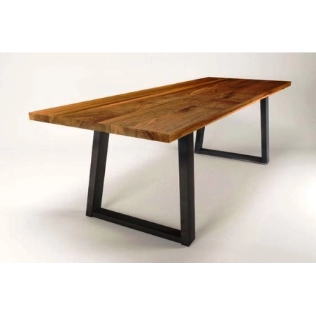 Mulyoharjo Live Edge River Dining Table, modern rustic dining table with turquoise resin river, unique wooden dining table