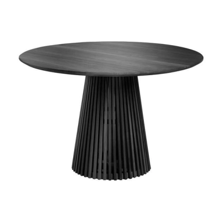 Modern Industrial Dining Table with Wood Top and Metal Legs