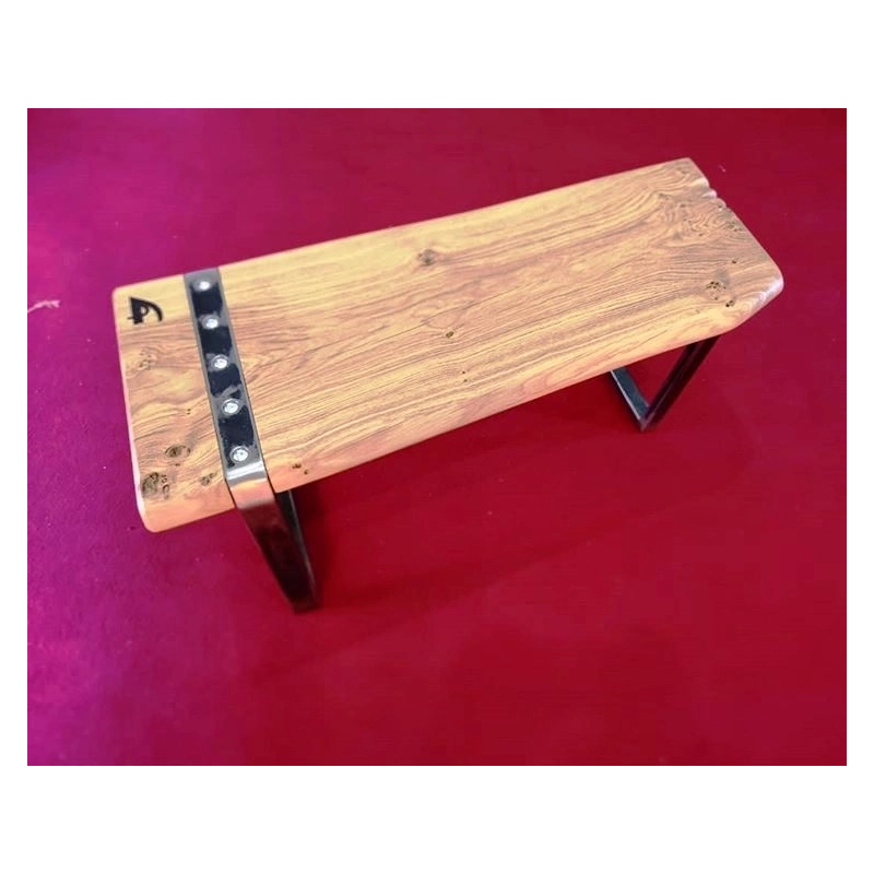 Mulyoharjo Live Edge Dining Table with Natural Wood and Iron Base Mulyoharjo Live Edge Dining Table with Natural Wood and Iron Base