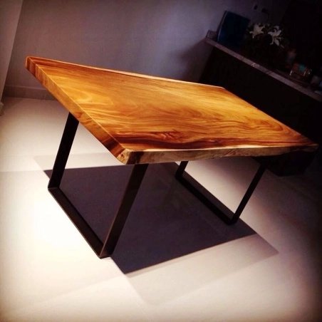 Mulyoharjo Live Edge Dining Table - Natural Wood Slab