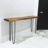 Mulyoharjo Live Edge Dining Table Solid Wood Brown Natural Rustic
