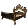 Luxury Ornate Carved Wood Bed