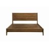 Solid Wood Platform Bed Frame Modern Design Queen Size