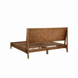 Solid Wood Platform Bed Frame Modern Design Queen Size