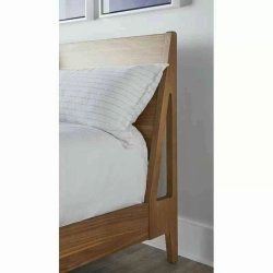 Solid Wood Platform Bed Frame Modern Design Queen Size