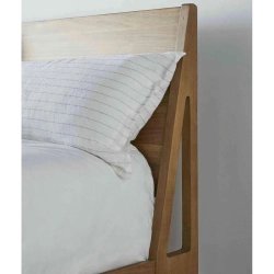 Solid Wood Platform Bed Frame Modern Design Queen Size