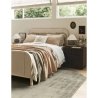 Modern Rattan Wood Bed Frame Coastal Style