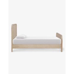 Modern Rattan Wood Bed Frame Coastal Style