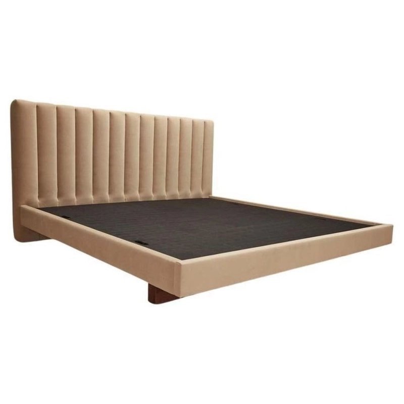 Modern Upholstered Channel Headboard Bed Frame Modern Upholstered Channel Headboard Bed Frame
