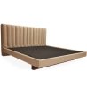 Modern Upholstered Channel Headboard Bed Frame
