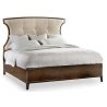 Elegant Upholstered Tufted Headboard Wood Bed Frame