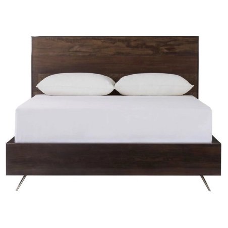 Modern Minimalist Dark Wood Platform Bed Frame