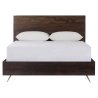 Modern Minimalist Dark Wood Platform Bed Frame