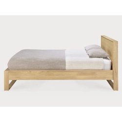 Minimalist Modern Solid Wood Bed Frame Natural Finish