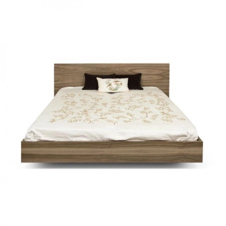 Minimalist Modern Solid Wood Floating Bed Frame