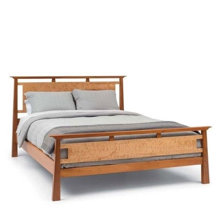 Quality Crafted Solid Wood Platform Bed Frame with Panel Headboard