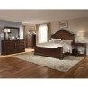 Luxurious Solid Wood Panel Bed with Arched Headboard, Queen Size
