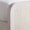 Modern Platform Bed Frame with Woven Headboard and Footboard